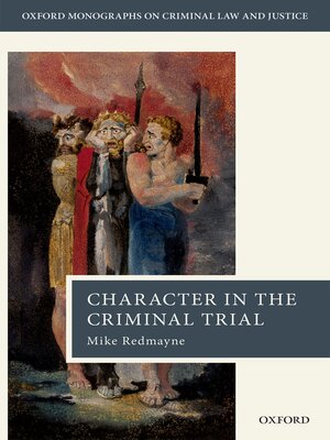 cover image of Character in the Criminal Trial
